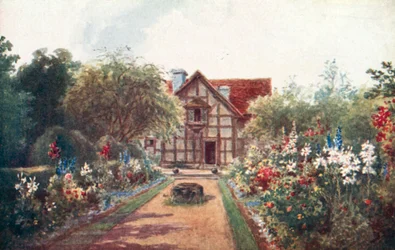 Jardín de la casa natal de Shakespeare